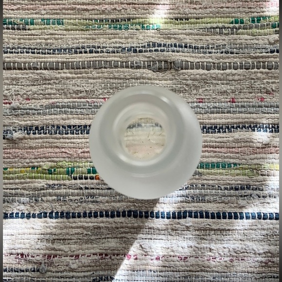 Frosted Glass Bottle With Wood Cork / White Frosted Glass Bottle / Glass Bottle - Picture 9 of 12